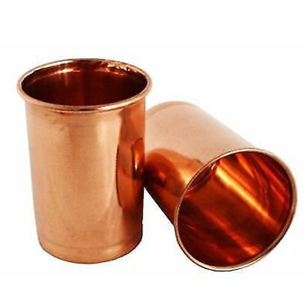 Copper Designer Plain Glass 300ml