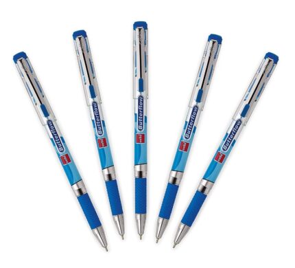 10X Cello Butterflow Ball Pens 0.7mm Smooth Writing Blue Ink